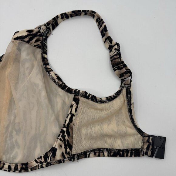 Elomi Fierce Bikini Top Size 36K (US) Black Animal Print Underwire Swim Bra 7203 - Picture 11 of 11